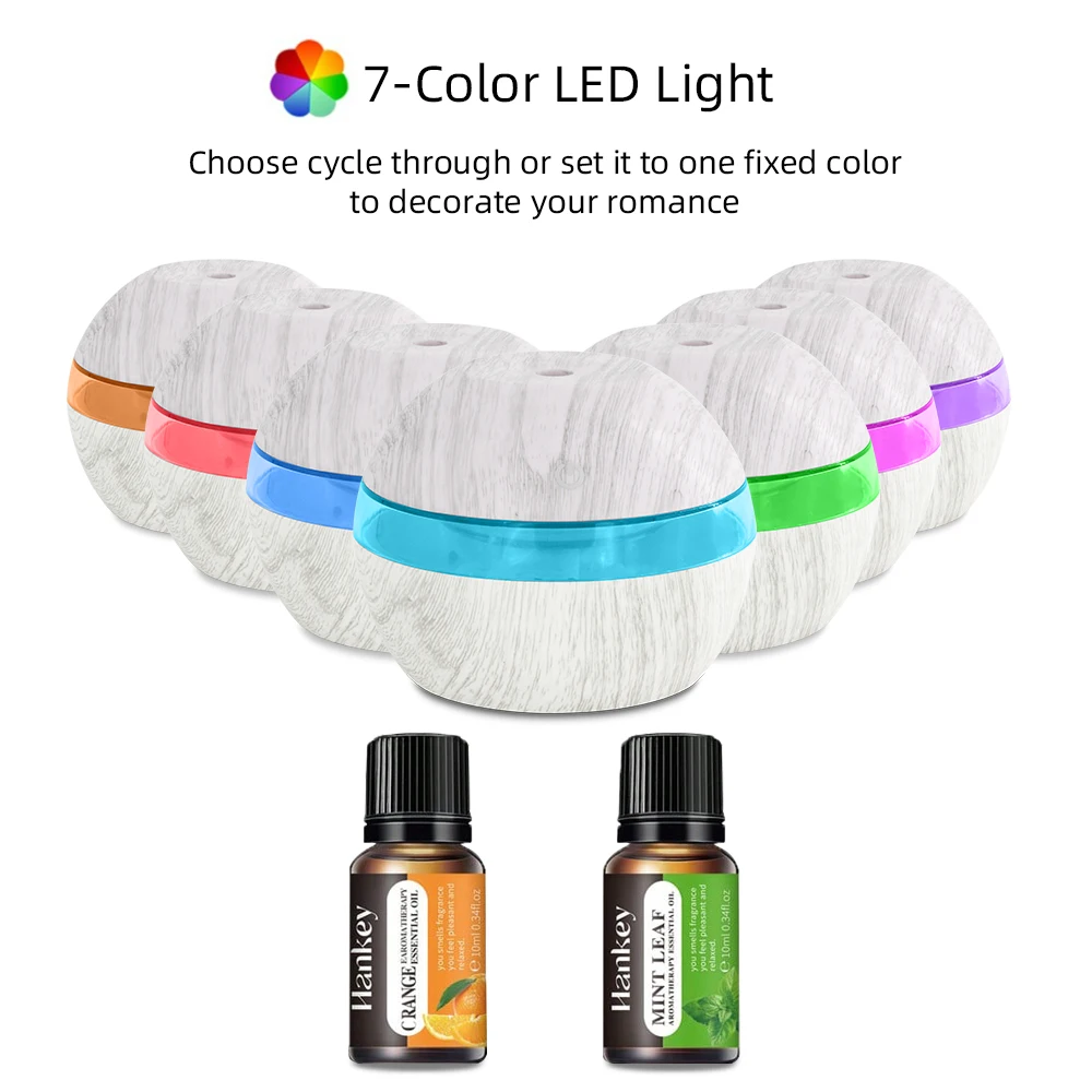 

New 3 in 1 Aromatherapy Humidifier with Soothing Night Light 300ml Touch Control for Bedroom Spa Office