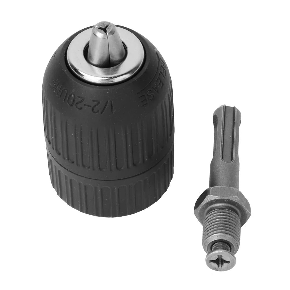 Drill Chuck 2-13mm 1/2-20UNF Self locking Keyless Chuck  Hammer Drill Bit Conversion Holder Self locking Chuck