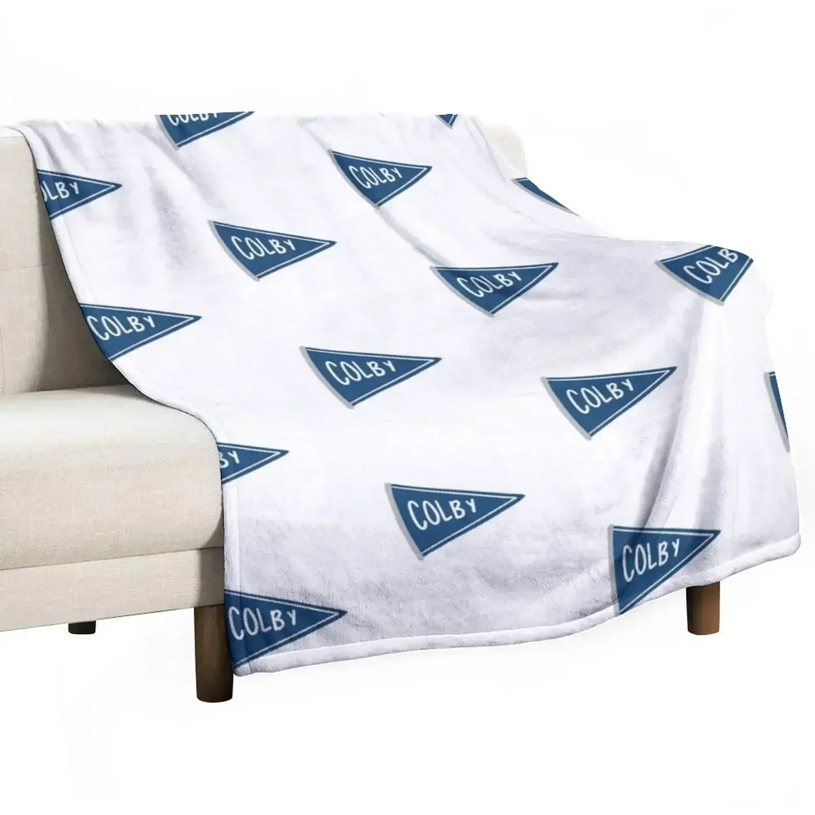 Colby College Throw Blanket Thermals For Travel Loose Beach Hairys Soft Beds halloween Blankets