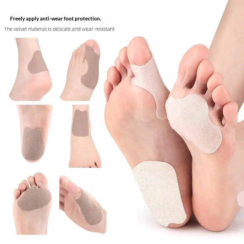 2Pcs Self Adhesive Blister Prevention Pads Anti Friction Foot Protection Patches for Heel Toe Ankle Travel