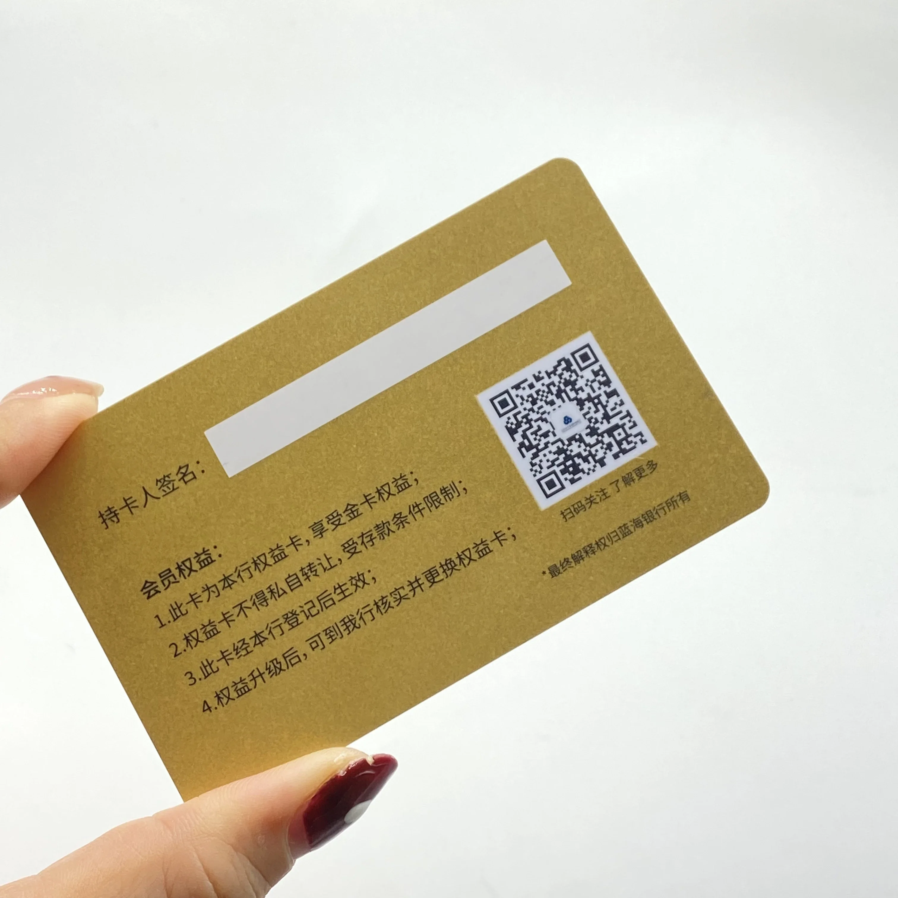 أفضل سعر مع حبل بطاقة الأعمال البلاستيكية الشفافة