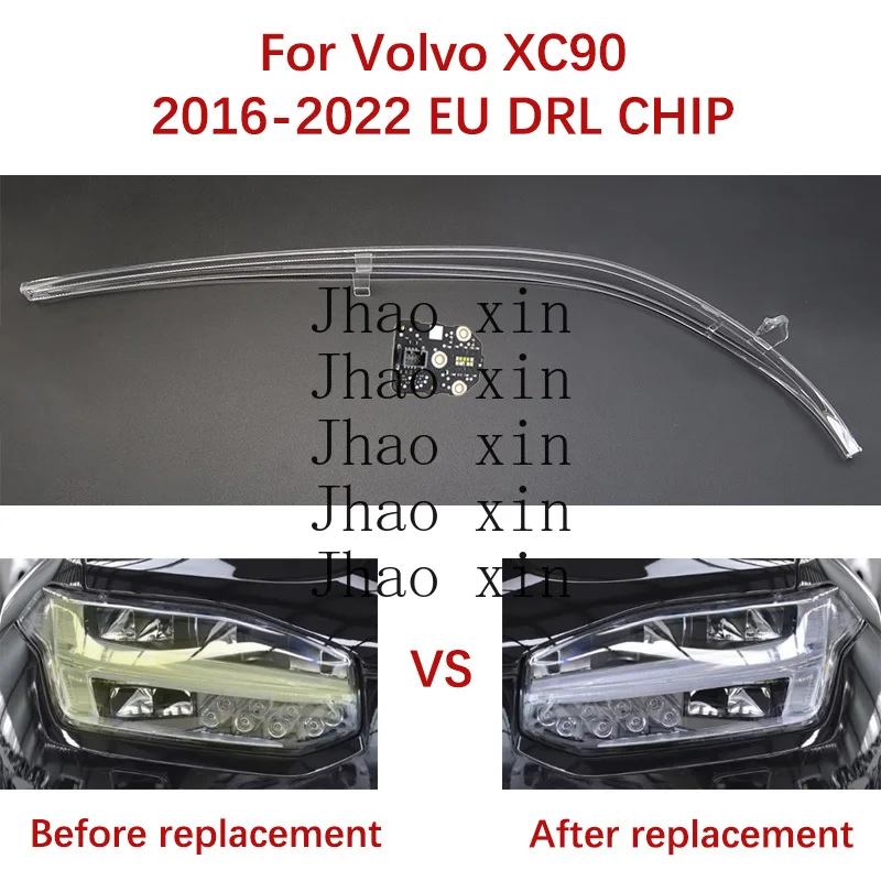 

Модуль источника света для балластных ламп, совместимый с Volvo XC90, чип Angel Eye, 2016-2022, версия для ЕС, световодная трубка, чип DRL для автомобильных фар