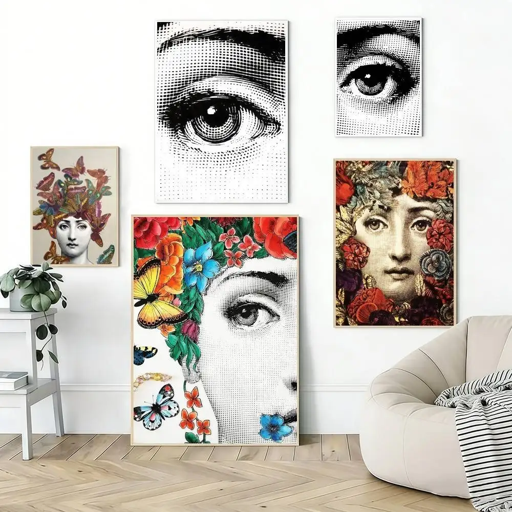 

Современный постер P-Piero F-Fornasetti, самоклеящийся, для декора спальни, дома, настенная наклейка, принт, картина для гостиной, офиса