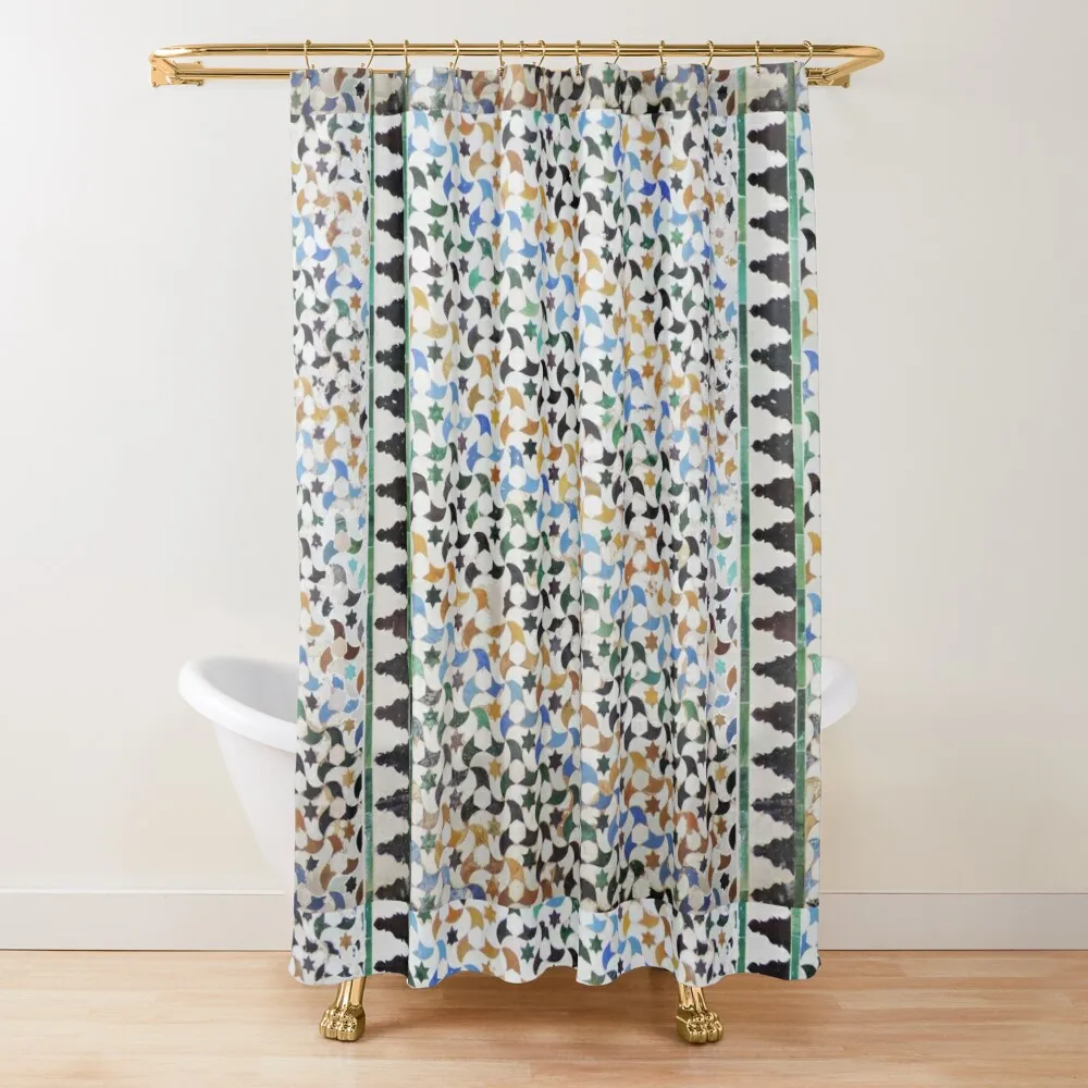 

Alhambra Mosaic a The Alhambra. Granada Spain Shower Curtain Window For Shower Bathroom And Shower Products Curtain