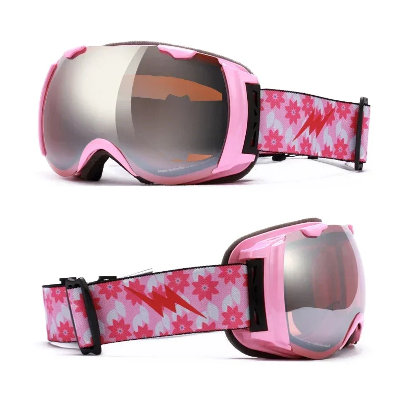 Sport Children Snowboard Goggles Winter Anti-fog Girl Boys Ski Glasses Magnetic Kids Snow Goggle Mask Mountain Cycling Eyewear