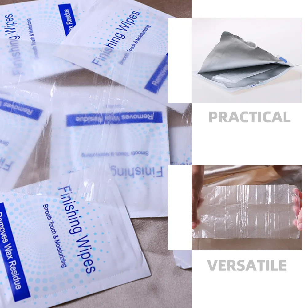 Pacote de óleo de cera depilação para mulheres, toalhetes depilação, molhado, útil, acabamento, depois, corpo senhorita, 20 pcs