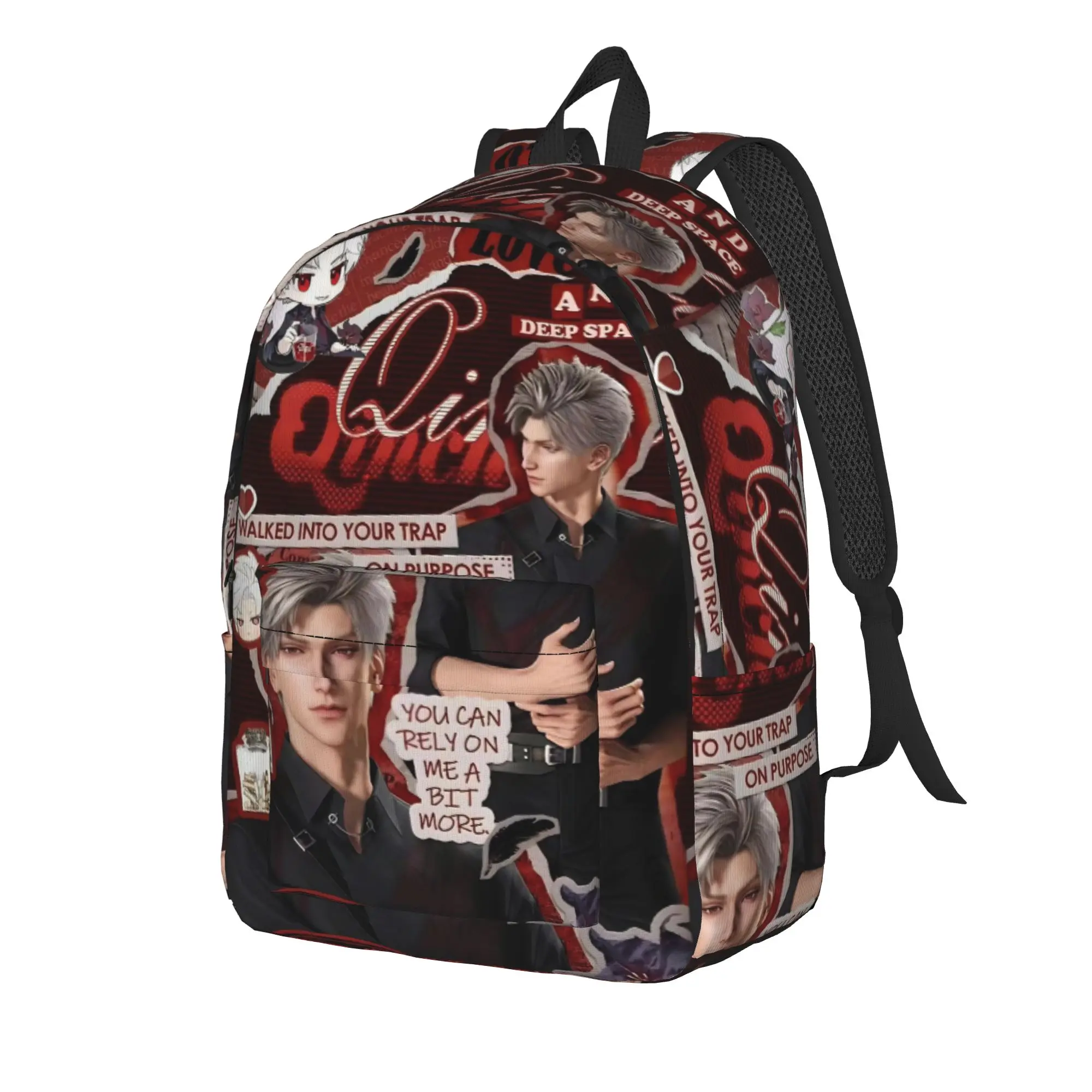 My Boyfriend Sylus Teenage Backpack Outdoor High School Work Love and Deepspace Game Daypack for Men Women Laptop Shoulder Bag