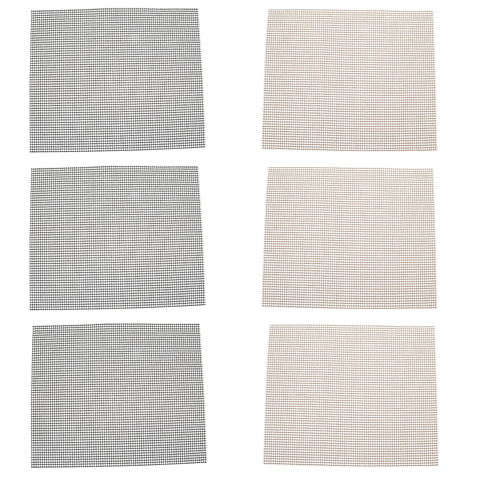 

6pcs Mat Nonstick Grill Mesh Reusable Barbecue Accessories Baking Reusable Accessories Gas BBQ Tools PTFE Fiberglass Kitchen