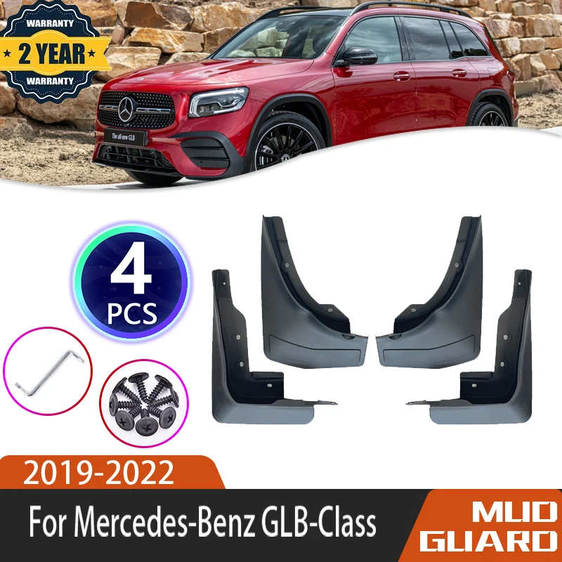 

4 Piece Set Of Car Fender For Mercedes-Benz GLB-Class X247 2019~2022 Fender Splash Fender Automobile Trim Panel Car Accessories