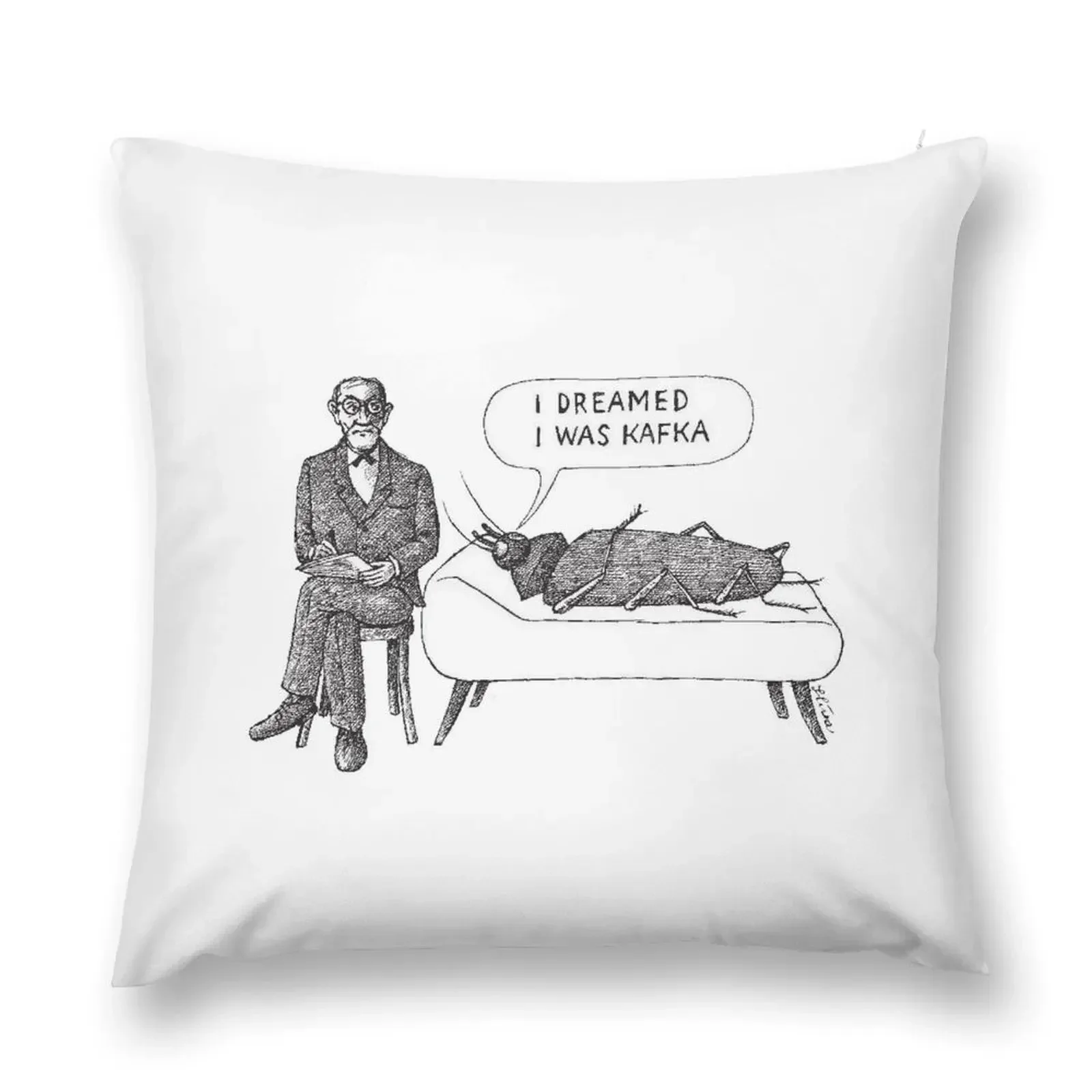 Kafka and Freud Throw Pillow Throw Pillow Covers Christmas Throw Pillows Covers pillow