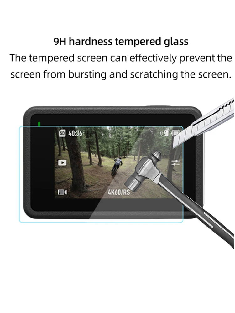 Tempered Glass Screen Protector Film Lens protection cover for DJI OSMO Action 3 Action Camera Accessories