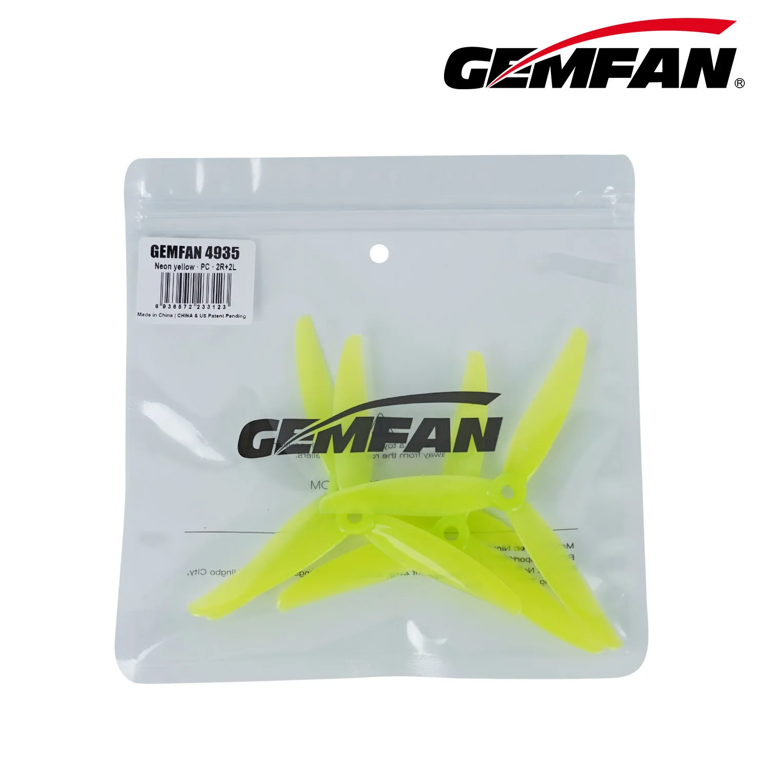 Gemfan 4935 3-Blade FPV Propellers (2CW+2CCW) - 4.9
