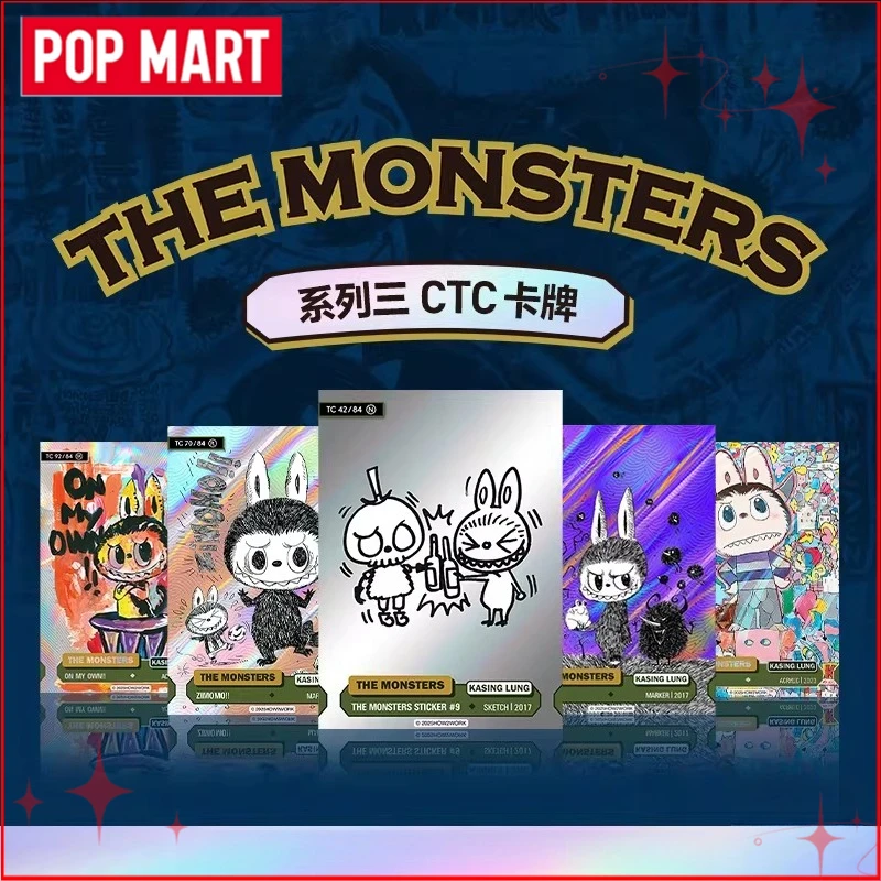 Genuine POPMART HOW2WORK CTC - THE MONSTERS Series Card Collection Mysterious Blind Box