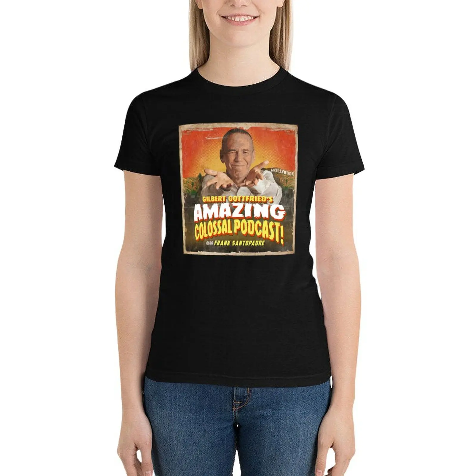 Gilbert Gottfried T-Shirt plus size tops korean fashion cat shirts for Women