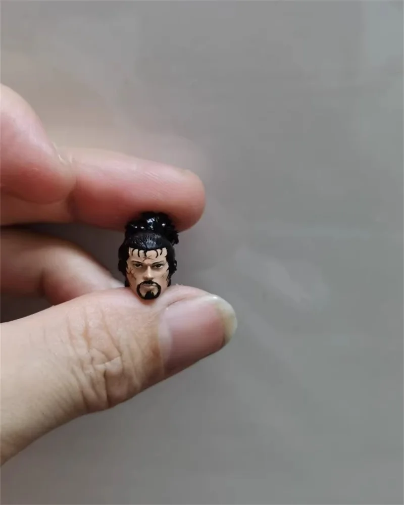 

1/18 Soldier Miyamoto Musashi Head Carving Sculpture Model Toy Accessories Fit 3.75'' Action Figures Body In Stock