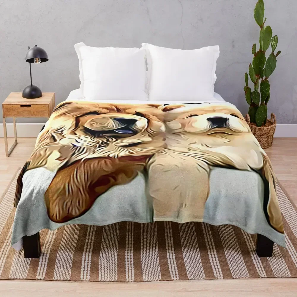 

Chow Pals Throw Blanket Cozy Sofa Blanket for TV Watching Napping