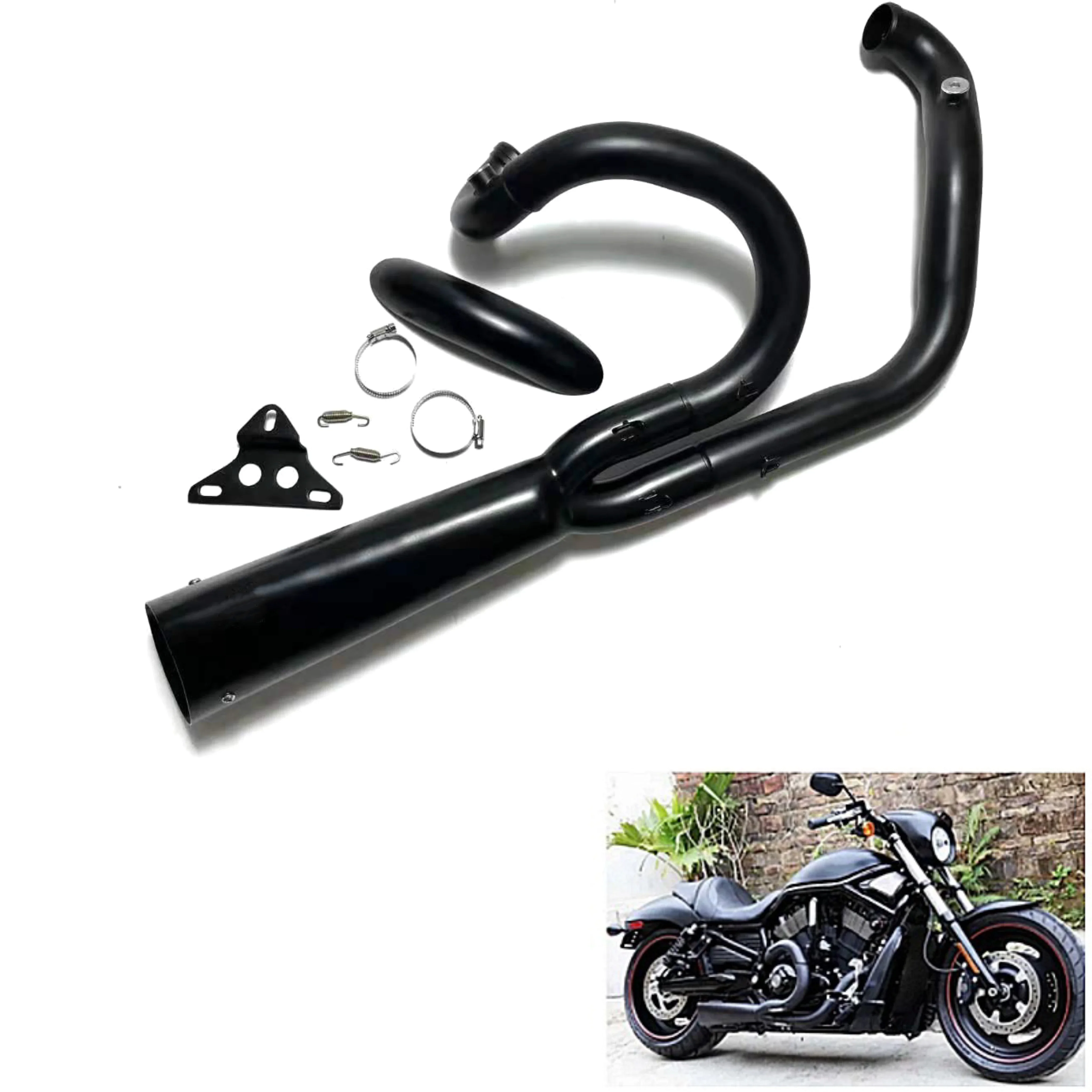 

Motorcycle Accessories Exhaust System for Harley Night Rod V-Rod Muscle Black