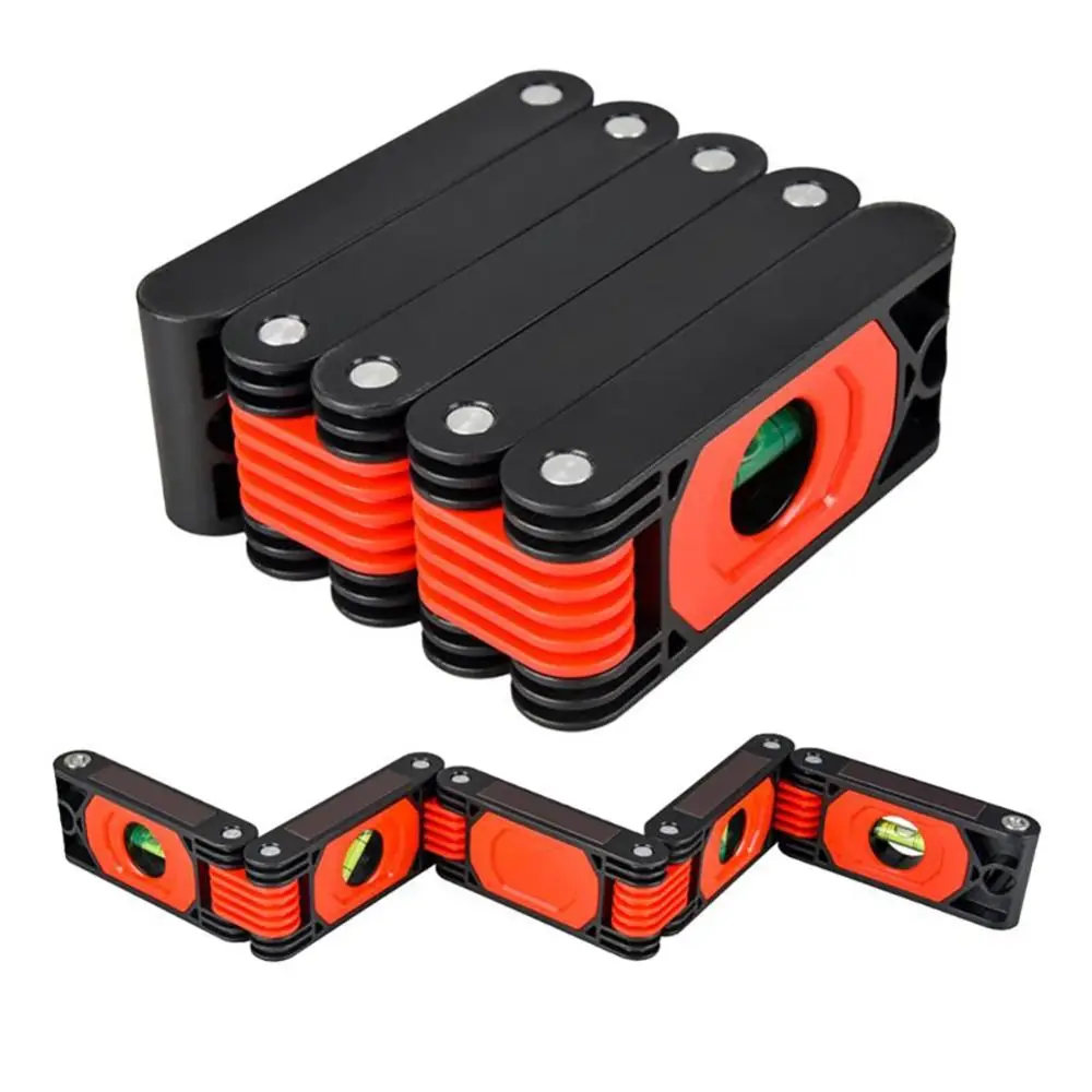 

High Precision Folding Horizontal Ruler Multi-angle Folding Extend Magnetic Level Meter Durable Multi-function