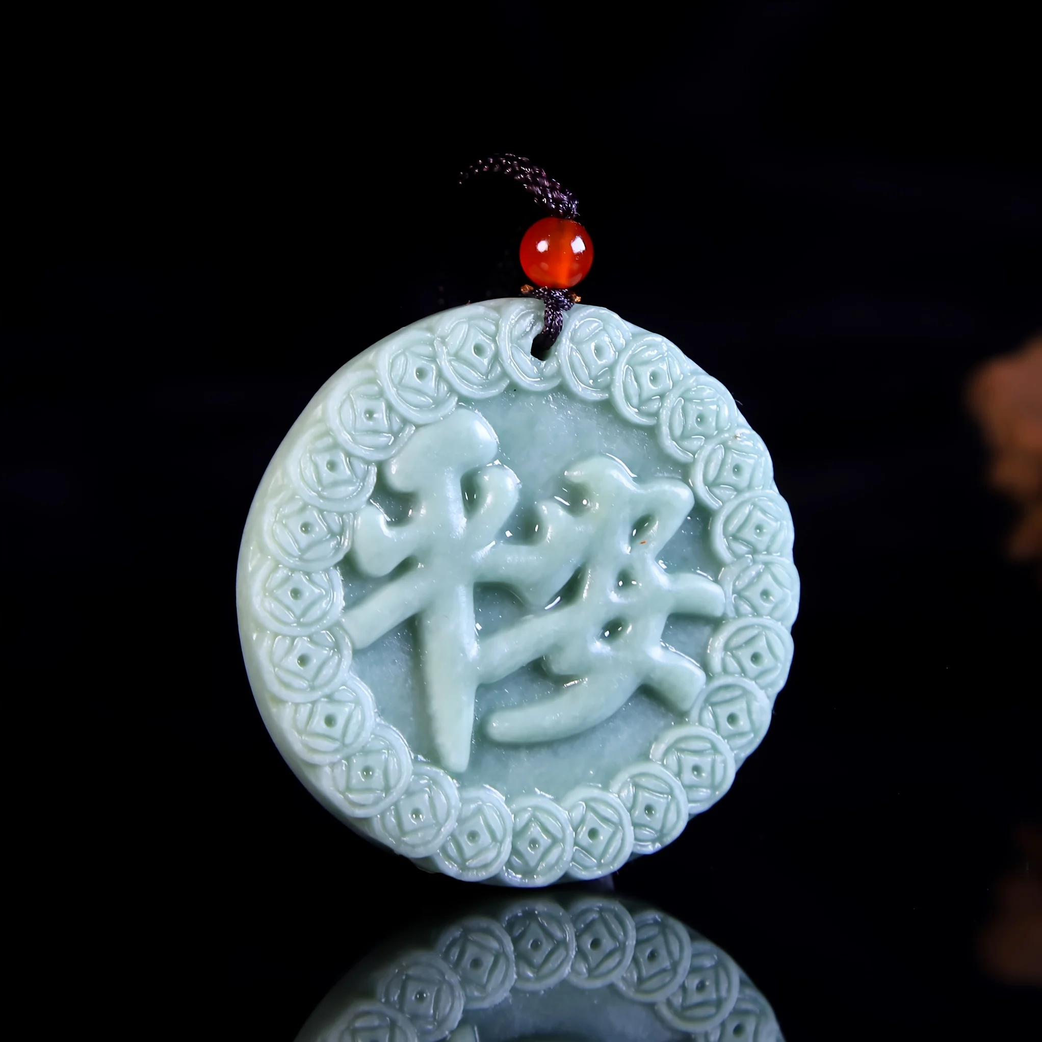 Ping An no matter brand pendant, Ping An round brand pendant waist pendant jewelry