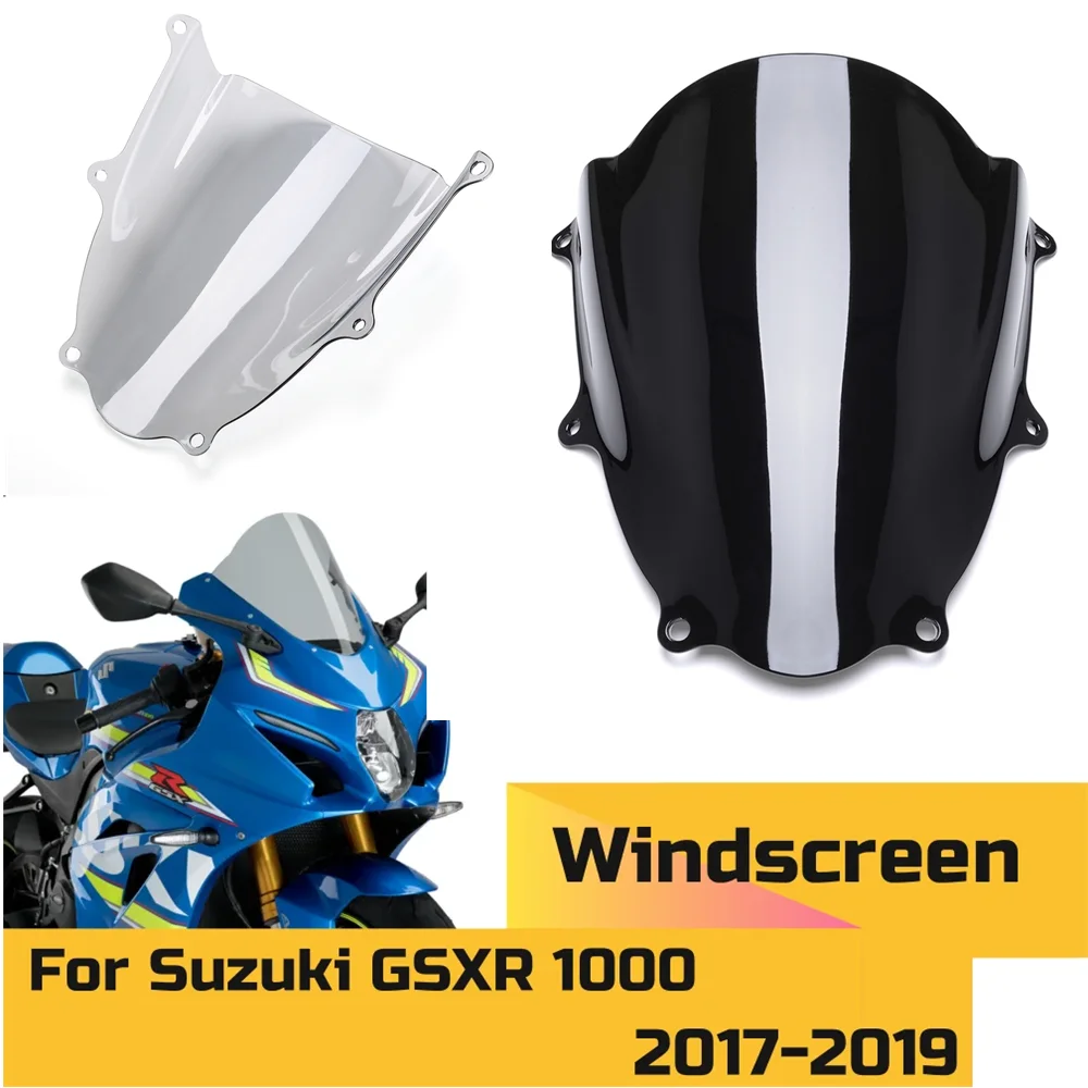 GSXR GSX-R 1000 2017 - 2021 Motorcycle Windshield Windscreen For Suzuki GSXR1000 GSX R 1000 GSX R1000 2018 Wind Deflectors