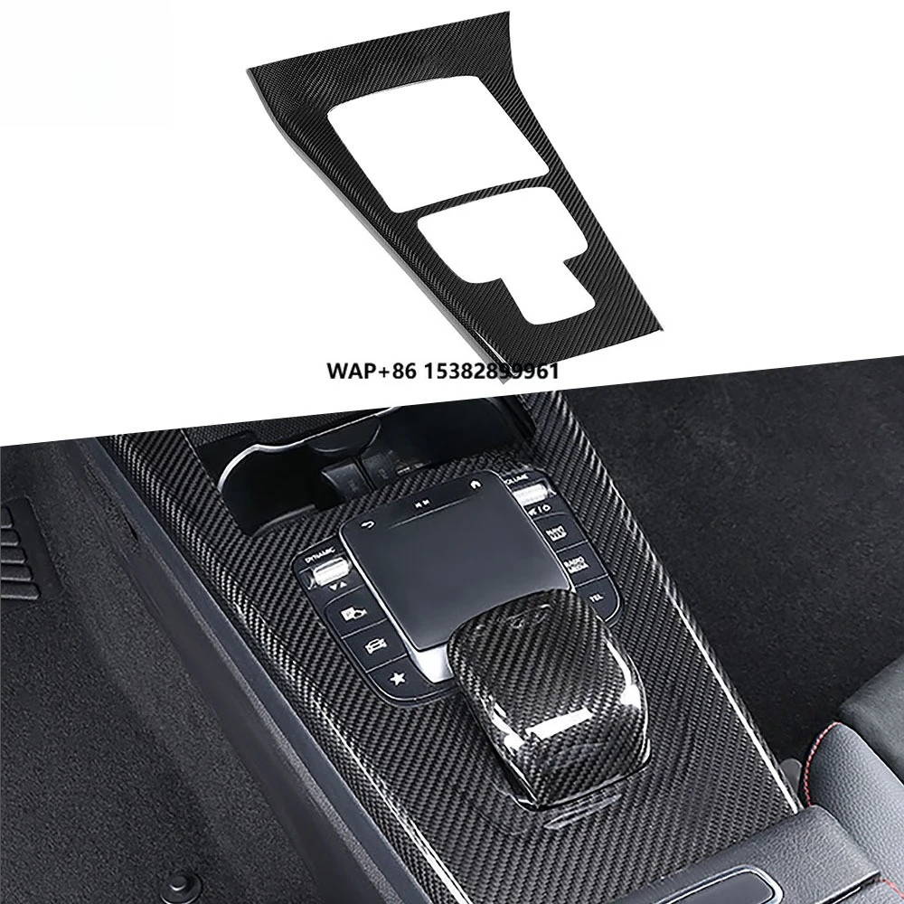 Carbon Fiber Interior Center Control Panel Stickers for  CLA a Class W118 CLA200 260 A180 AMG 2020+