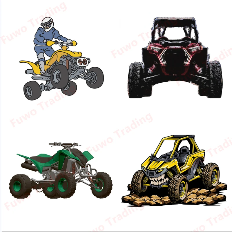 Fashion Creative Car Stickers Quad Bike In Desert Vinyl Decal Window Motorcycle Camper Bumper Helmet Truck Laptop Decoration PVC