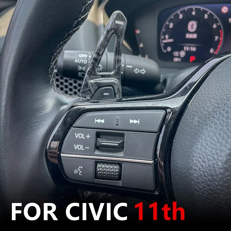 

Автомобильные рулевые колеса, удлинитель шестерни, АБС-пластик для Honda Civic 11th 2022 2023 2024, аксессуары для авто рулевого колеса