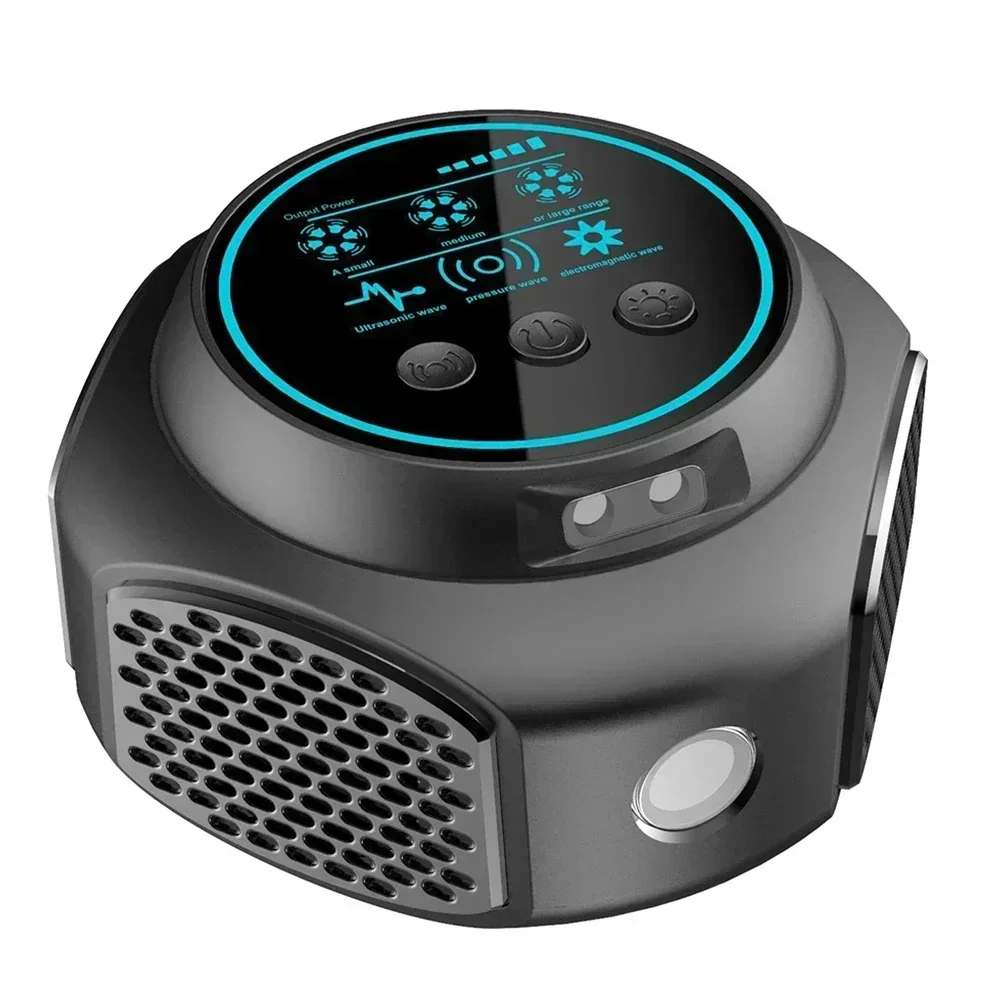4-in-1 Ultrasonic Rodent Repeller 360 Degrees Electronic Device to Effectively Repel Rats Flies Cockroaches Mosquitoes for