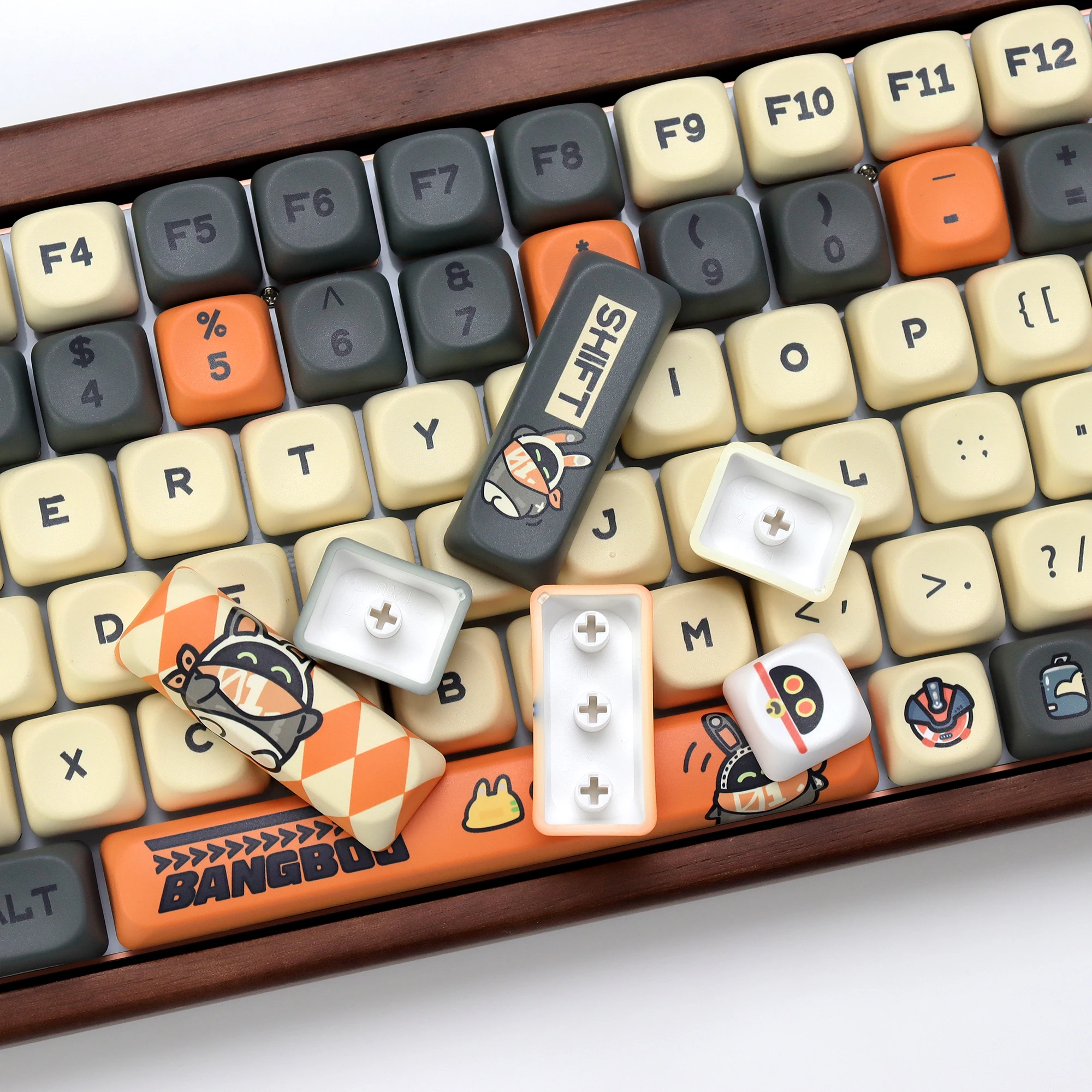 KBDiy لطيف أنيمي ZZZ Bangboo Keycap PBT KOA الملف الشخصي أليس سبليت سبيس ISO كيكابس مخصص ل 60 لوحة المفاتيح الميكانيكية 133 مفتاح مجموعة