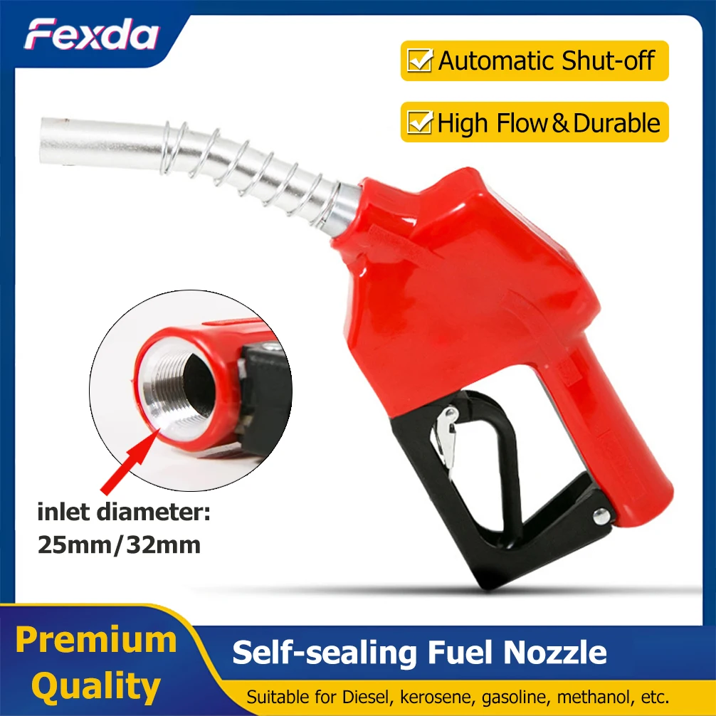 11A Self-sealing Fuel Nozzle 120 Automatic Shut-off Refueling Gun Oil Dispensing Tools for Diesel Petrol Automatic Jump Gun