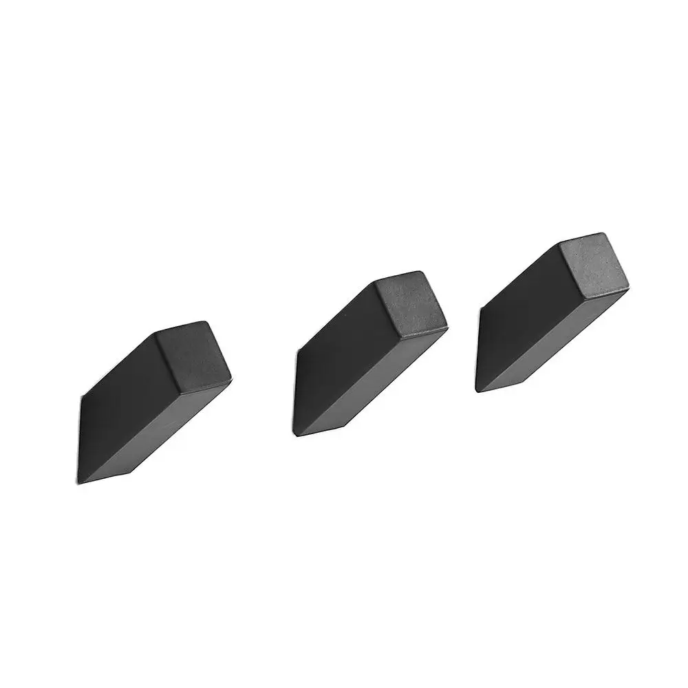 Stainless Steel Black Hooks Clothes Coat Hanger Rustproof Nail Screwed Robe Hooks Wall Mounted WB8111
