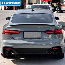 For Audi A5 2017 2018 2019 2020 High Quality ABS Material Primer Color Rear Trunk Lip Spoiler Wing Body Kit Accessories