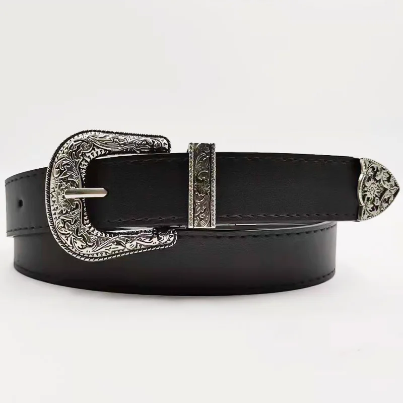 New Retro Women\'s Belt Designer Belts Women High Quality Belt