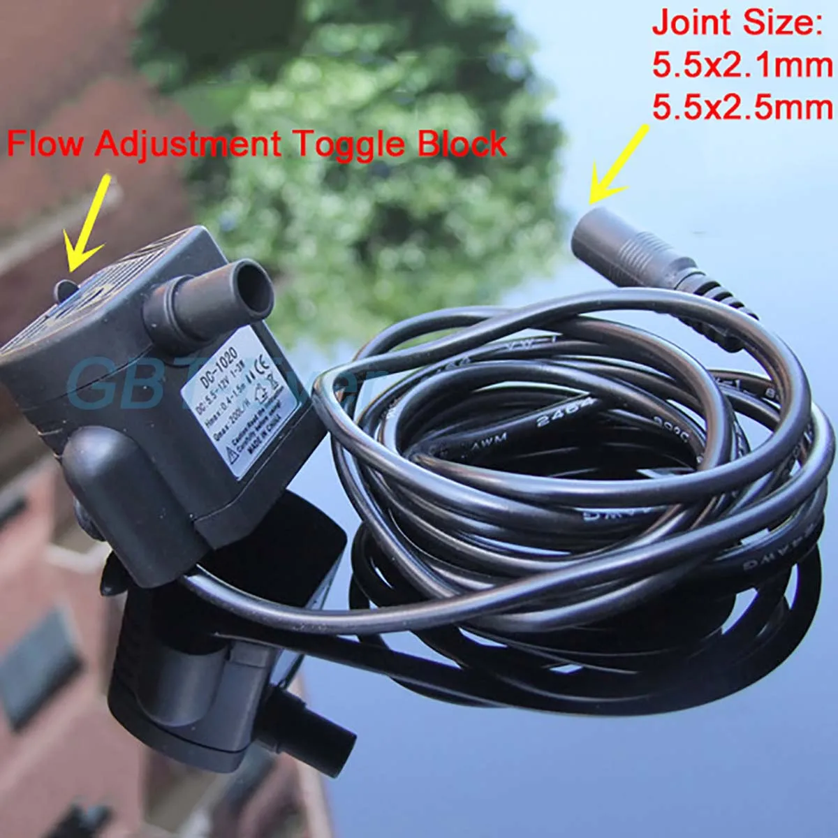 1 Stuks 12V Borstelloze Dc Dompelpomp Micro Aquarium Circulatie Solar Fish Tank Pomp Diy Waterkoeling Uitlaat Diameter 8Mm