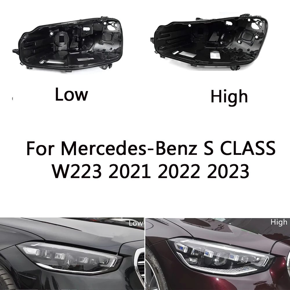 

Основание фары для Mercedes-Benz S CLASS W223 2021 2022, дом для фар автомобиля, задняя база, передняя авто, задняя фара, дом