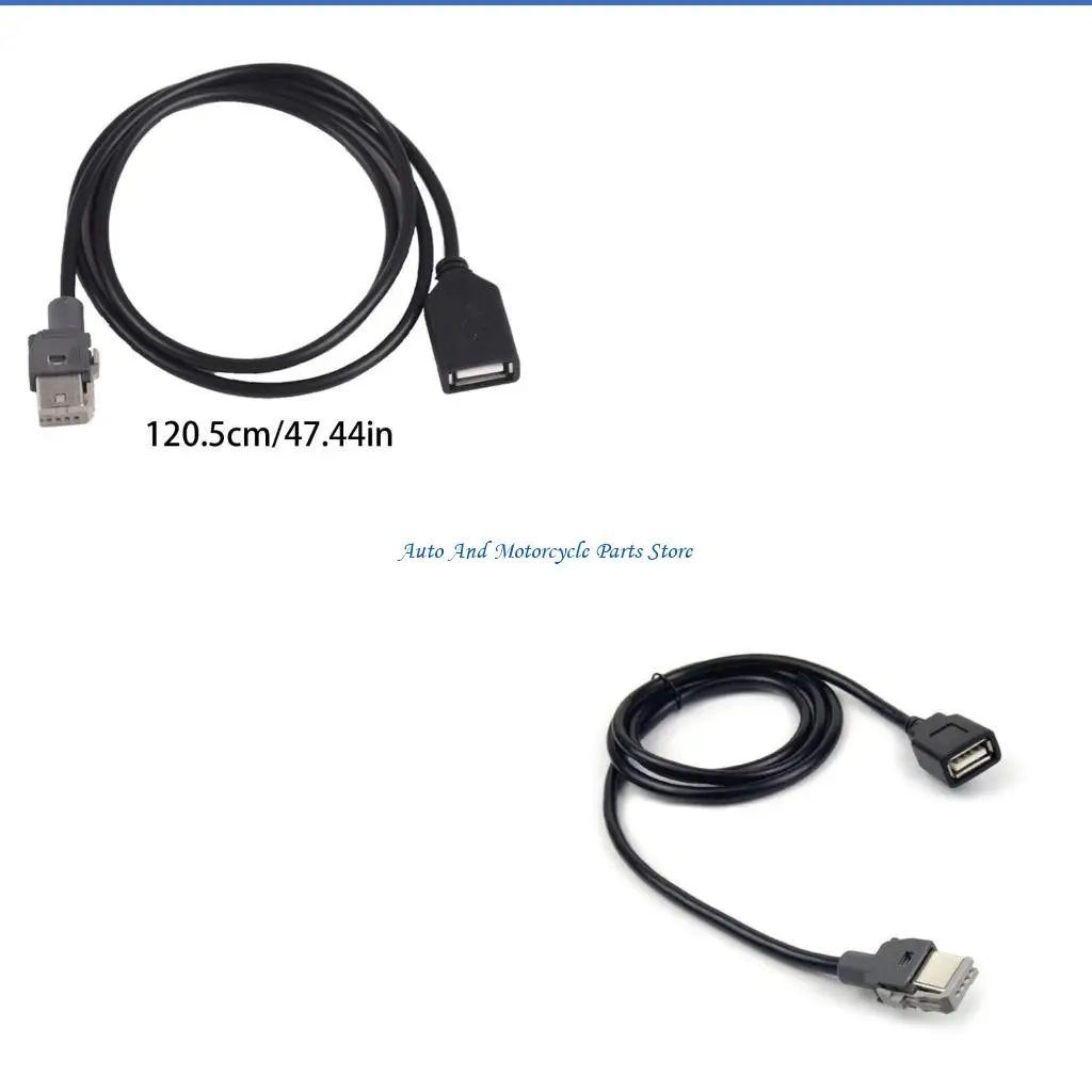 P9FD Practical USB Cable Wire Extension Connector 4 Pin Adapter Suitable for 307 408 C4 C5 C Quatre B50 RD9 Music Navigation
