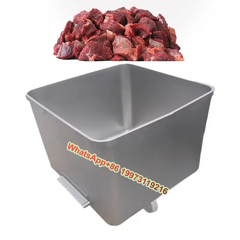 Carrinho comercial de aço inoxidável 304/316, misturador de carne, panela industrial com alça de torneira para fábrica de alimentos, carrinho de funil de suco