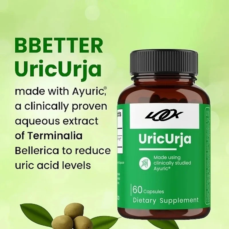 

Ayurvedic Uric Acid Support Supplement Herbal Capsules -60 capsules