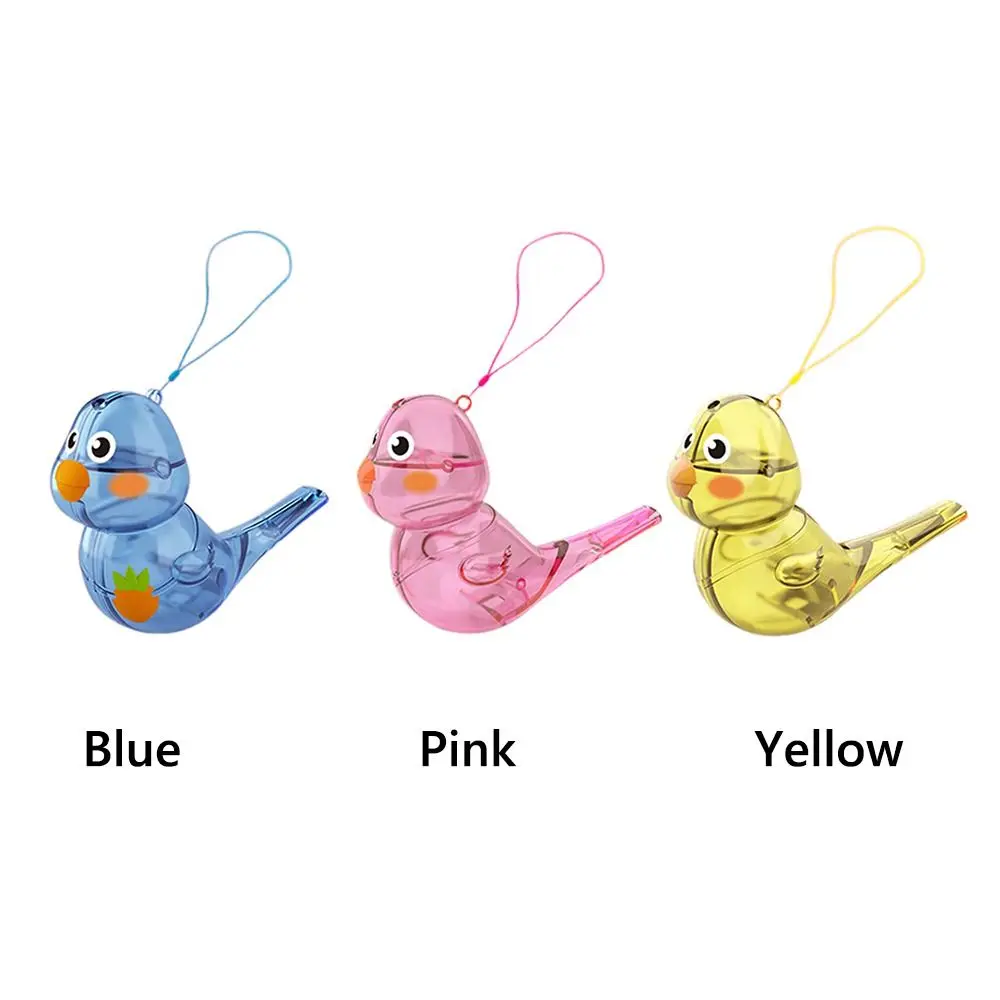Multicolor Cartoon Bird Whistle Add Water Different Bird Calls Warble Whistle Learning Plastic Musical Instrument Toys Gift