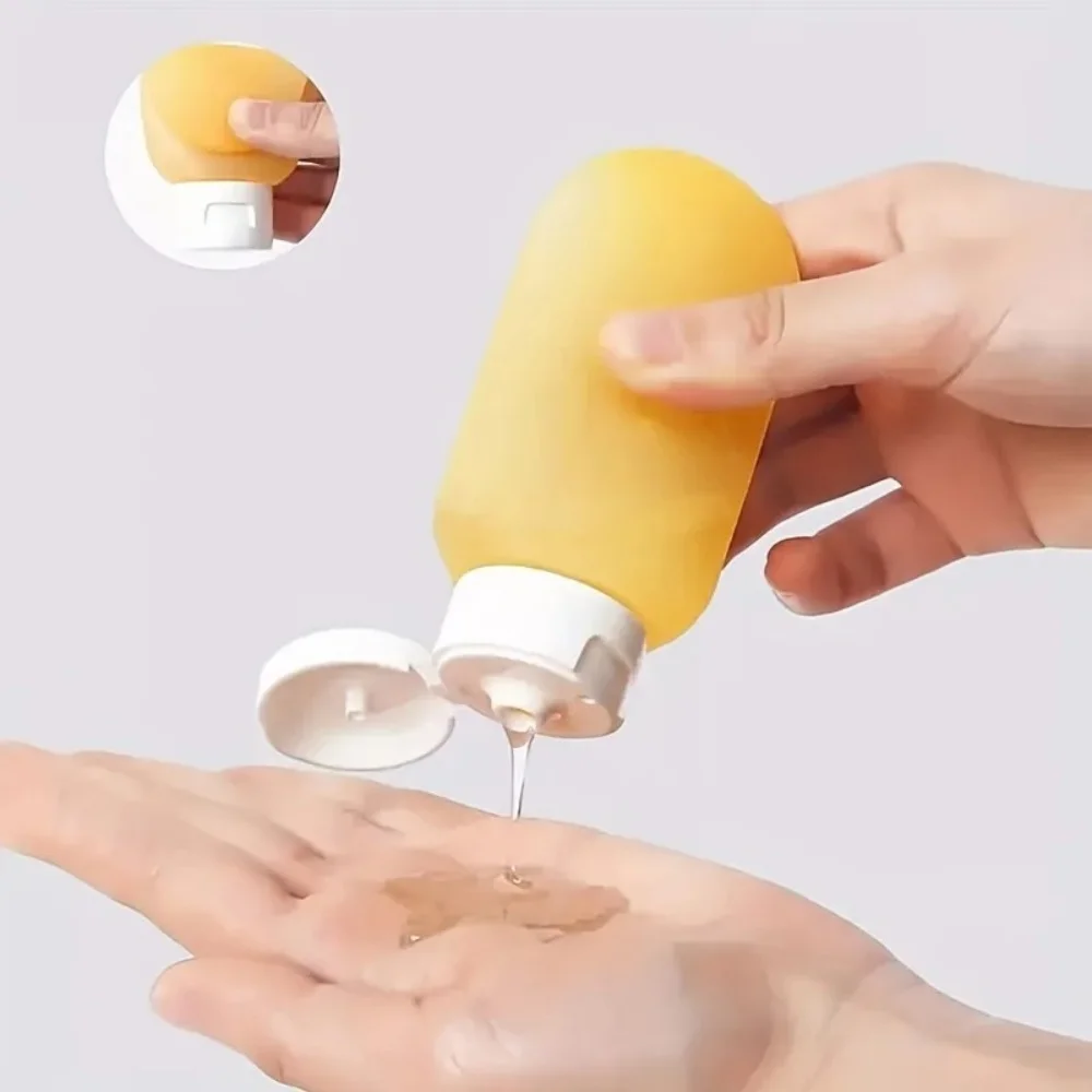 4개 세트 리필 가능한 병 휴대용 로션 용기 스퀴즈 튜브 빈 소프트 병 여행용 샴푸 핸드 크림 바디 로션 병