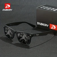 DUBERY-gafas de sol polarizadas de fibra de carbono para hombre y mujer, lentes de sol polarizadas con espejo, 6 colores, modelo 755