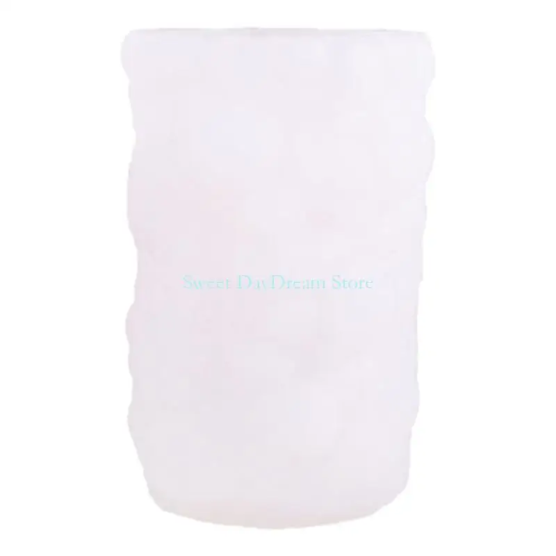 y88c أسطوانة شكل شمعة عيد الميلاد قالب السيليكون لزخرفة حفلة عيد الميلاد