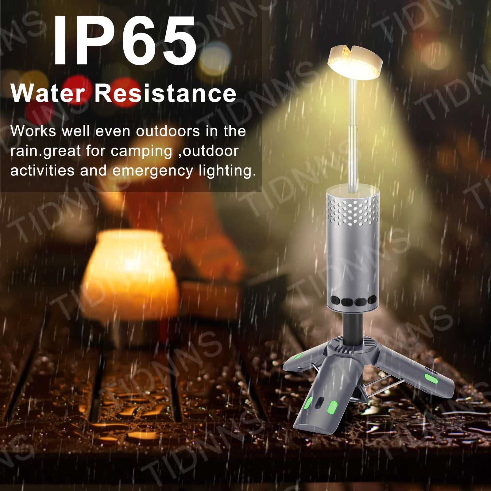 10000mAh Camping Light USB Rechargeable LED Emergency Lamp Outdoor Portable Lanterns with Magnetic Flashlight for BBQ Tents