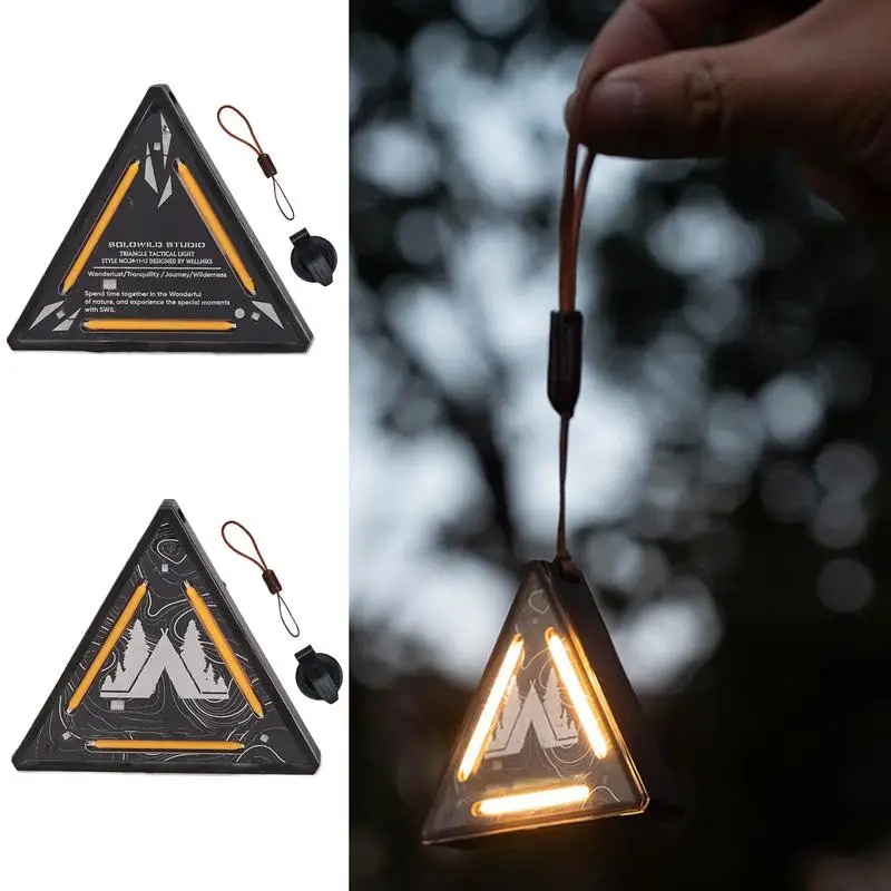 Camping Light Outdoor Camping Small Light Rechargeable Magnetic Back Design Portable Light with Hat Clip and Carrying Lanyard