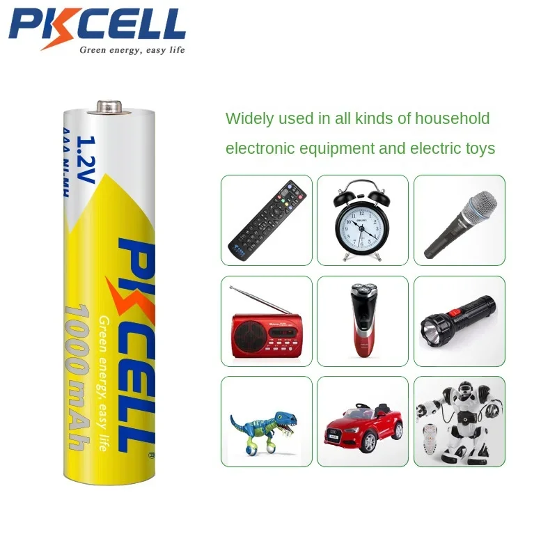 10PCS PKCELL 1.2v NI-MH AA Battery 1300mAh AA Rechargeable Battery Aaa Nimh Battery Batteries Rechargea for Flashlight Toys