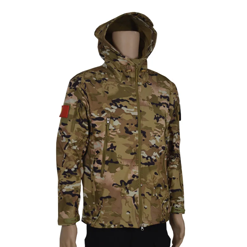 Hunting Jacket For Man 2024 New Winter Autumn Tactical Waterproof Breathable Fleece Cycling Fishing Hiking Climbing Softshell