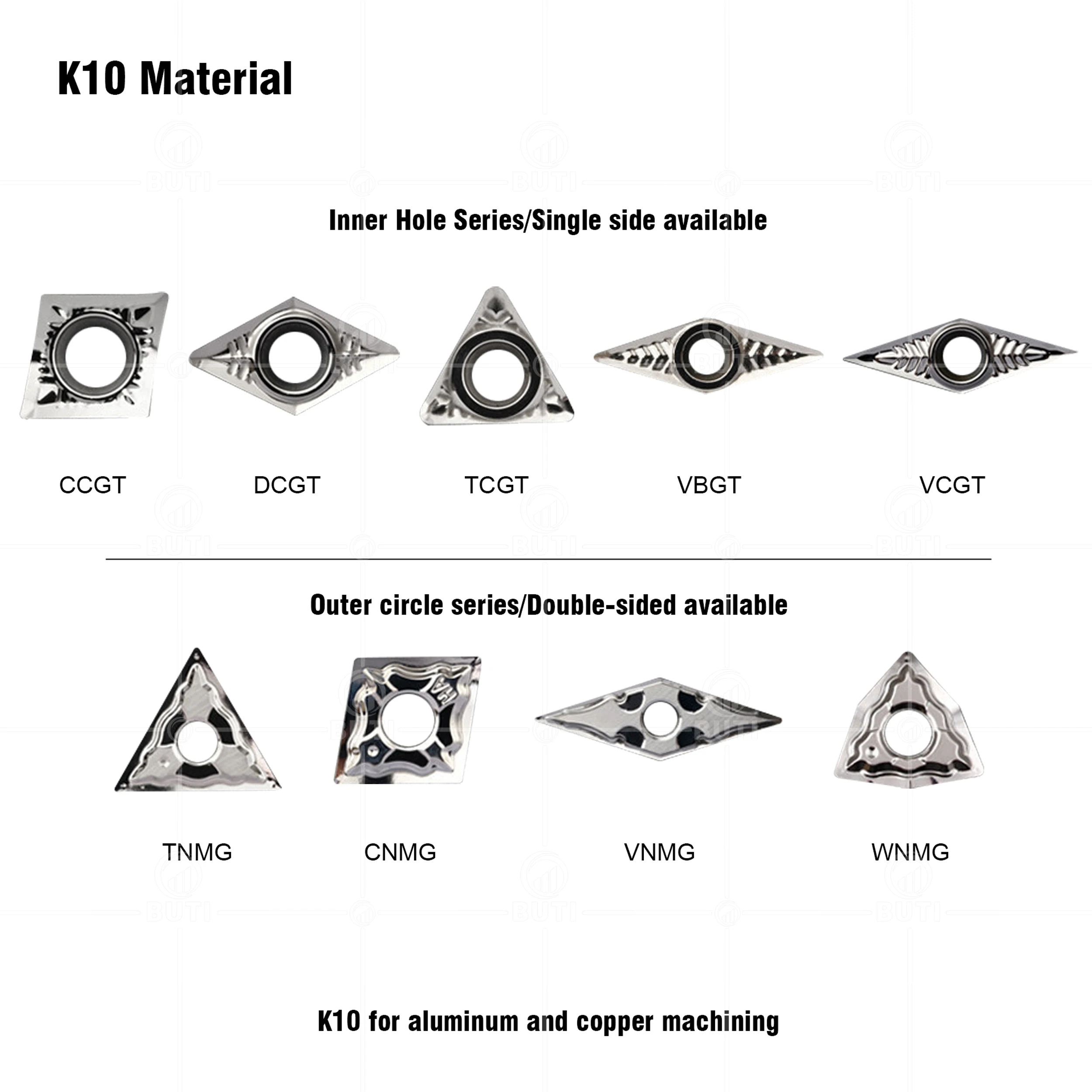 DESKAR 100% Original TNMG160404 TNMG160408 CNMG120404 WNMG080408 VNMG160408 HA K10 CNC Lathe Cutter Inserts For Aluminum Tools