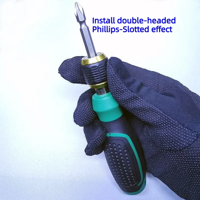 Quick Release Screwdriver 6.35mm Slotted Phillips 1/4