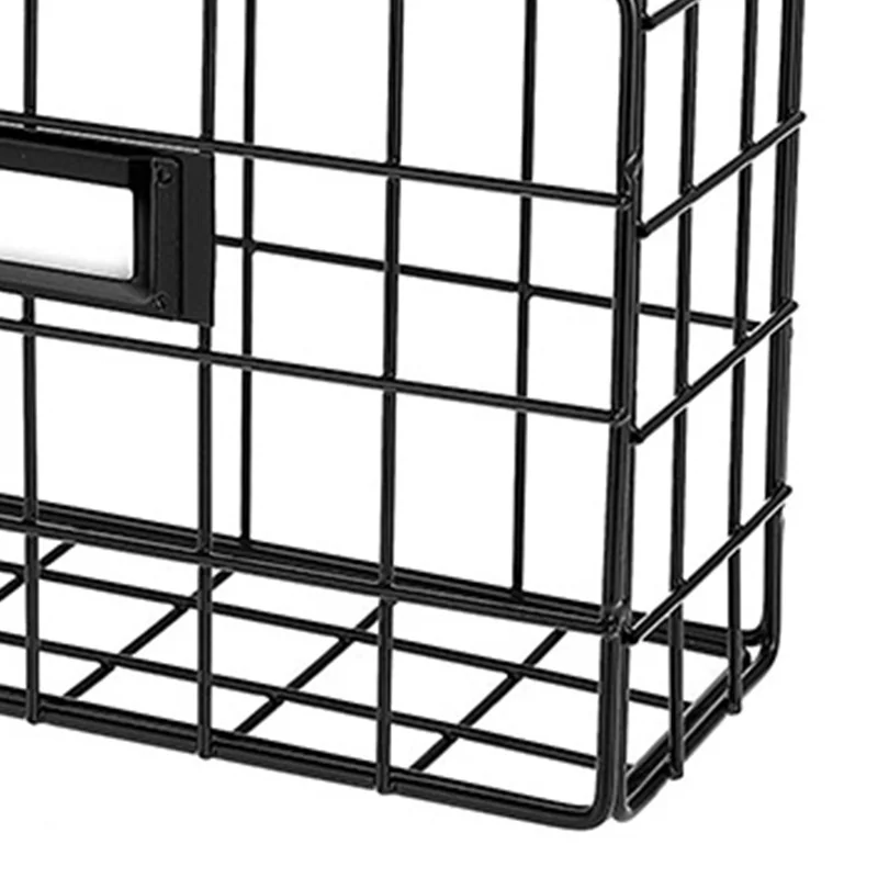 Wire Mail Basket - Wall Mounted Hanging Folder/Document Organizer - Economic & Easy To Install Tray For Home Office & More (1 Sl