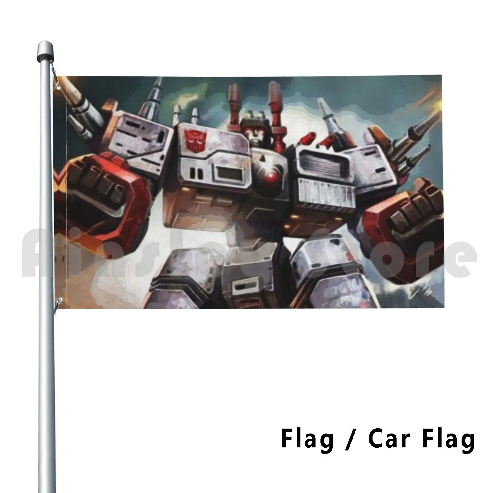 Metroplex Outdoor Decor Flag Car Flag 3036 Autobot Bumblebee Anime Cartoon